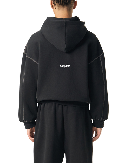 Boxy Fleece Zip Hoodie