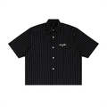 Unisex Striped Boxy Button-Up Shirt