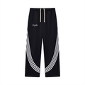Curved Stripe Straight Sweatpants