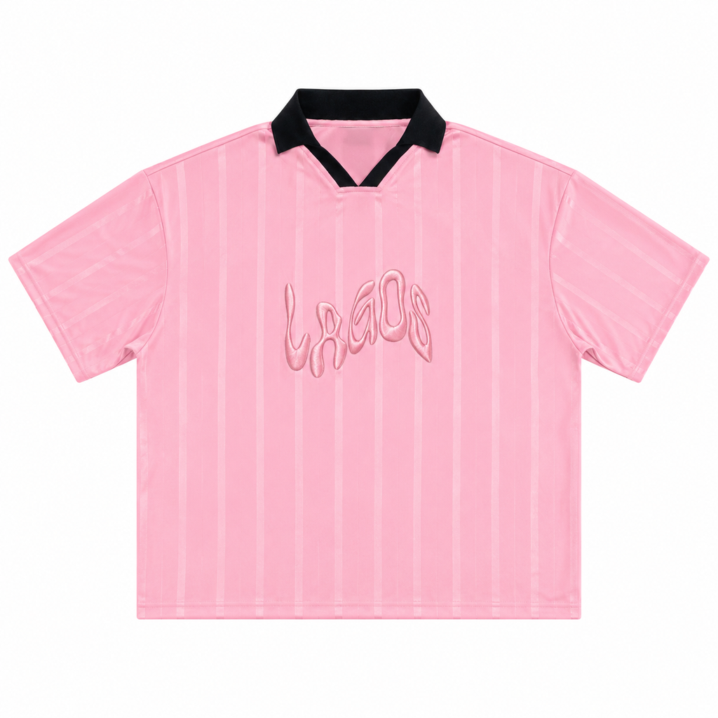 Pink Lagos Boxy Soccer Jersey