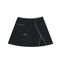 High-Waist Pocketed A-Line Skirt